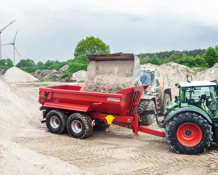 Krampe Halfpipe tipvogn bag traktor